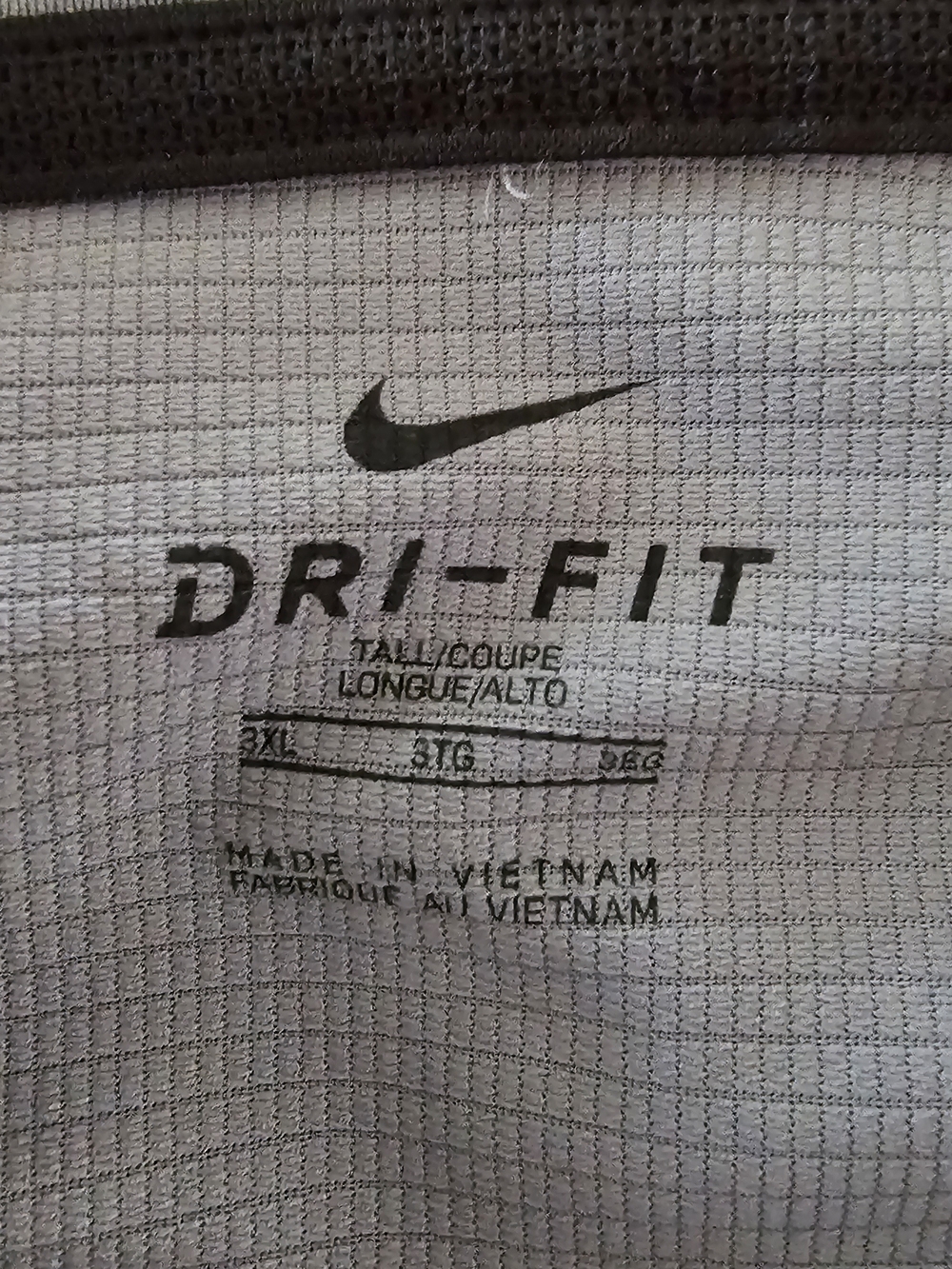 Nike Men's Grey Dri-FIT Polo Shirt 3XLT - Picture 5 of 6